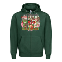 Sports Green farm fresh strawberries Zipper Hoodie - Zillion Design Studio