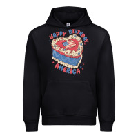 Black happy birthday america Urban Hoodie - MaliasSmallBusiness