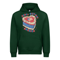 Forest Green happy birthday america Urban Hoodie - MaliasSmallBusiness