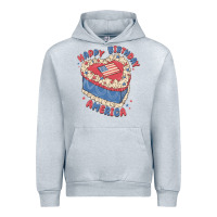 Heather Grey happy birthday america Urban Hoodie - MaliasSmallBusiness