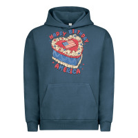 Pigment Midnight Navy happy birthday america Urban Hoodie - MaliasSmallBusiness