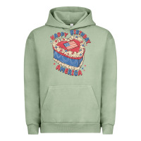 Pigment Oil Green happy birthday america Urban Hoodie - MaliasSmallBusiness