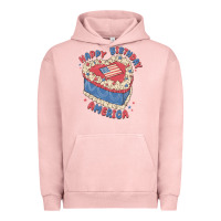 Pigment Salmon happy birthday america Urban Hoodie - MaliasSmallBusiness