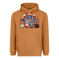 Meerkat 4th of July rainbow with gnomes Heavyweight Hoodie - CowGirlArtShop
