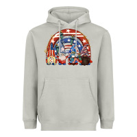 Moon Dust 4th of July rainbow with gnomes Heavyweight Hoodie - CowGirlArtShop