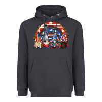 Smoke 4th of July rainbow with gnomes Heavyweight Hoodie - CowGirlArtShop