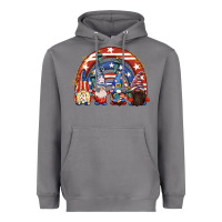 Storm 4th of July rainbow with gnomes Heavyweight Hoodie - CowGirlArtShop