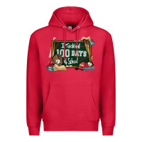 Cardinal I tacked 100 days school Baseball Premium Hoodie - NancyCooperArtShop
