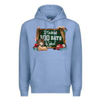 Colony Blue I tacked 100 days school Baseball Premium Hoodie - NancyCooperArtShop