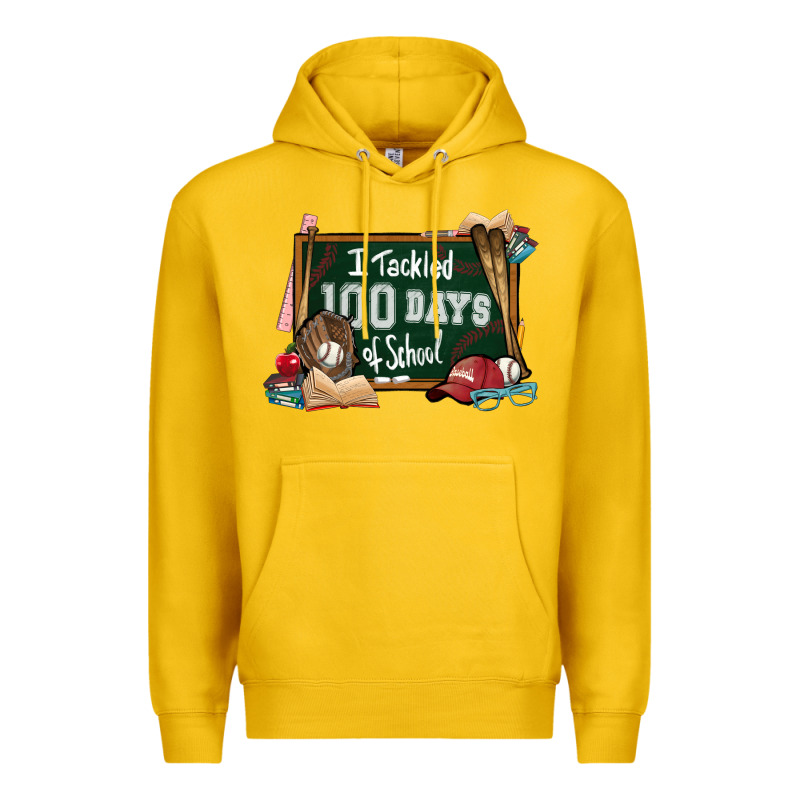 I Tacked 100 Days School Baseball Premium Hoodie by NancyCooperArtShop | Teevron