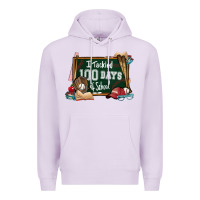 Lilac I tacked 100 days school Baseball Premium Hoodie - NancyCooperArtShop