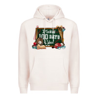 Pale Pink I tacked 100 days school Baseball Premium Hoodie - NancyCooperArtShop