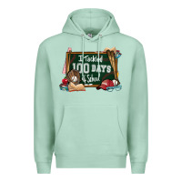 Seafoam I tacked 100 days school Baseball Premium Hoodie - NancyCooperArtShop
