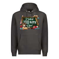 Smoke I tacked 100 days school Baseball Premium Hoodie - NancyCooperArtShop
