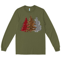Army Green christmas trees Long Sleeve Tee - BarkalooDesign