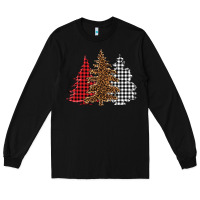 Black christmas trees Long Sleeve Tee - BarkalooDesign