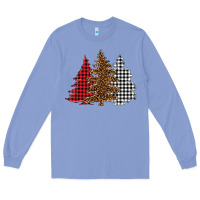 Colony Blue christmas trees Long Sleeve Tee - BarkalooDesign