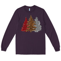 Plum christmas trees Long Sleeve Tee - BarkalooDesign