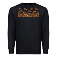 Black leopard american football libbey glass Premium Sweatshirt - HRA Design Shop