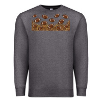 Charcoal Heather leopard american football libbey glass Premium Sweatshirt - HRA Design Shop