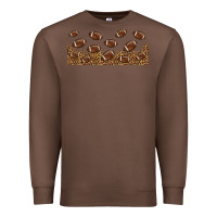 Chestnut leopard american football libbey glass Premium Sweatshirt - HRA Design Shop