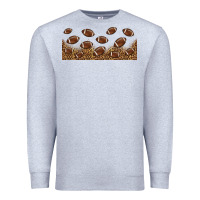 Heather Grey leopard american football libbey glass Premium Sweatshirt - HRA Design Shop
