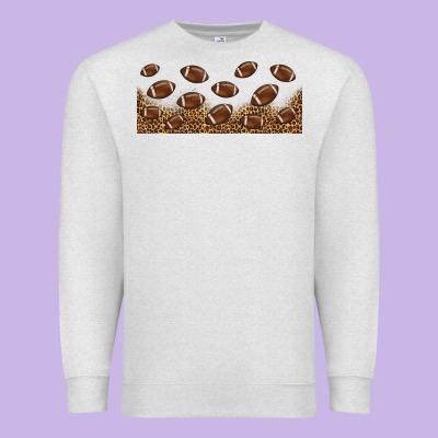 Leopard American Football Libbey Glass Premium Sweatshirt Designed By Hra Design Shop