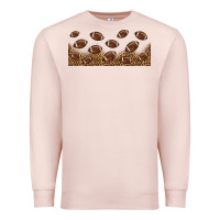 Pale Pink leopard american football libbey glass Premium Sweatshirt - HRA Design Shop