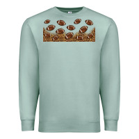 Seafoam leopard american football libbey glass Premium Sweatshirt - HRA Design Shop
