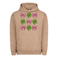 Pigment Burro coquette bow clover st. patrick's day Urban Hoodie - MaliasSmallBusiness