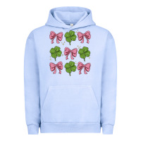 Pigment Grape Ice coquette bow clover st. patrick's day Urban Hoodie - MaliasSmallBusiness