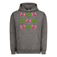 Pigment Tornado coquette bow clover st. patrick's day Urban Hoodie - MaliasSmallBusiness