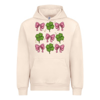 Sandshell coquette bow clover st. patrick's day Urban Hoodie - MaliasSmallBusiness
