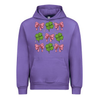 Tulip coquette bow clover st. patrick's day Urban Hoodie - MaliasSmallBusiness