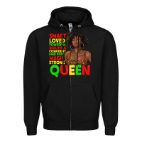 Black black queen quotes juneteenth Zipper Hoodie - texasbilliewilder