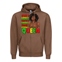 Chestnut black queen quotes juneteenth Zipper Hoodie - texasbilliewilder