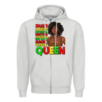 Dove Grey black queen quotes juneteenth Zipper Hoodie - texasbilliewilder