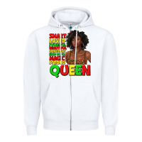 White black queen quotes juneteenth Zipper Hoodie - texasbilliewilder