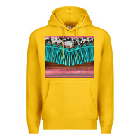 Lemon western fringe cowhide leopard Premium Hoodie - BarkalooDesign