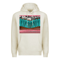 Oatmeal Heather western fringe cowhide leopard Premium Hoodie - BarkalooDesign