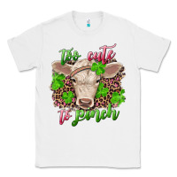 White Too cute to pinch charolais calf Classic Tee - RanaPortraitStore