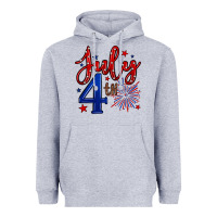 Heather Grey 4th of July Heavyweight Hoodie - Neo Western
