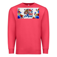 Cardinal floral 4th of july crew license plate Premium Sweatshirt - HRA Design Shop