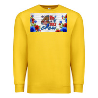 Lemon floral 4th of july crew license plate Premium Sweatshirt - HRA Design Shop