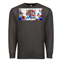 Smoke floral 4th of july crew license plate Premium Sweatshirt - HRA Design Shop