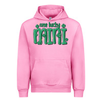 Fuchsia Pink one lucky mini Urban Hoodie - MaliasSmallBusiness