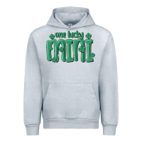 Heather Grey one lucky mini Urban Hoodie - MaliasSmallBusiness