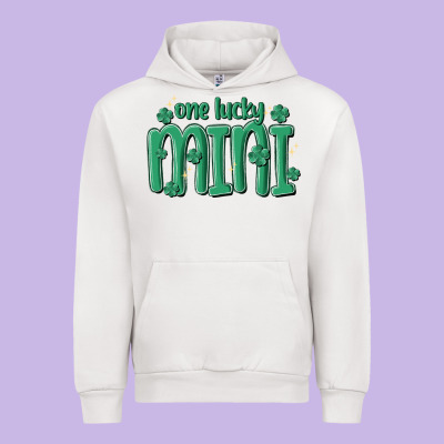 One Lucky Mini Urban Hoodie Designed By Maliassmallbusiness
