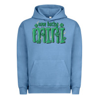 Pigment Pebble Blue one lucky mini Urban Hoodie - MaliasSmallBusiness