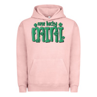 Pigment Salmon one lucky mini Urban Hoodie - MaliasSmallBusiness
